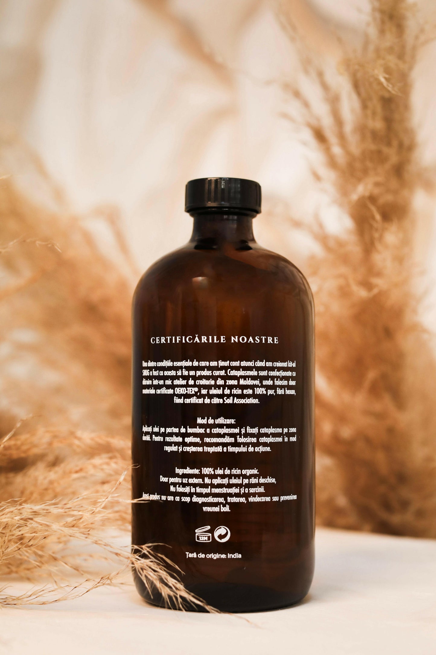Ulei de ricin - organic, fără hexan (500 ml)