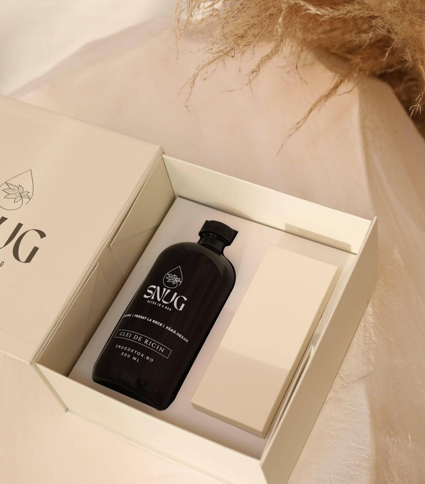 Kit ulei de ricin și cataplasmă pentru zone mici